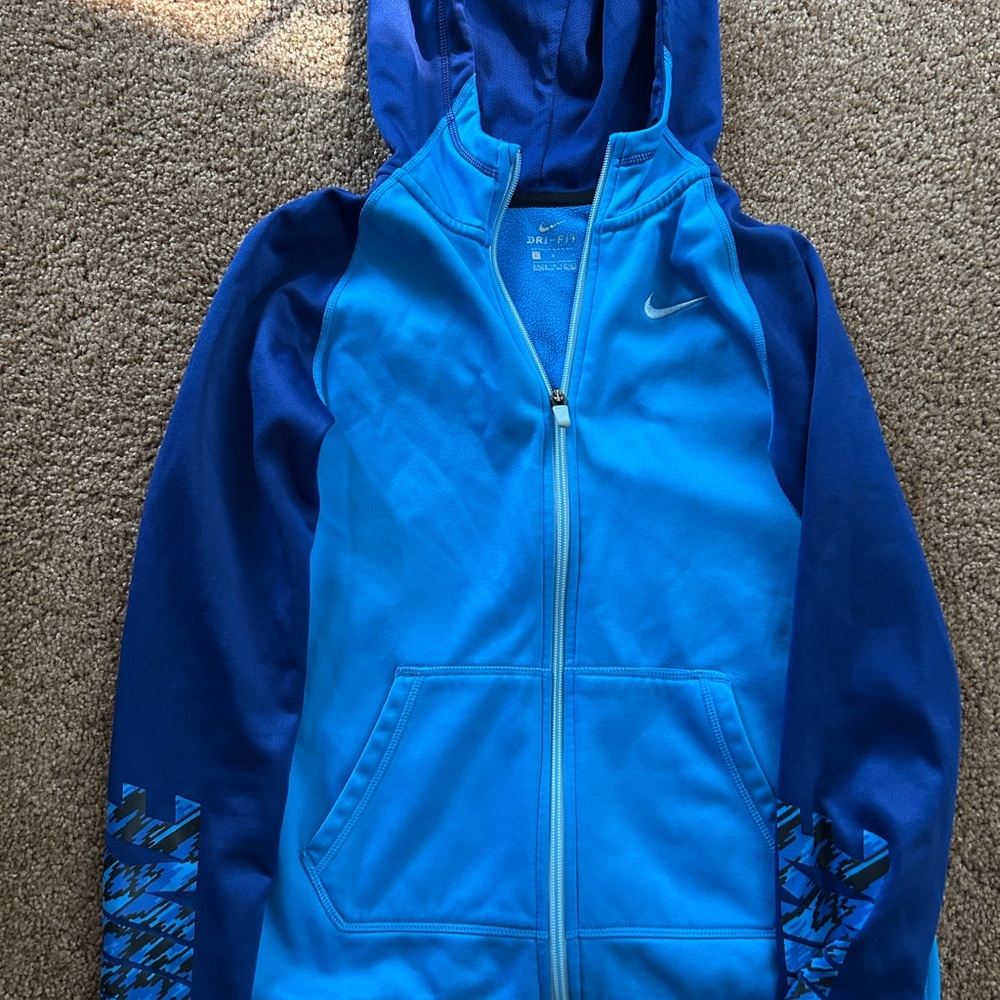 Nike Kids Blue Zip-Up Hoodie